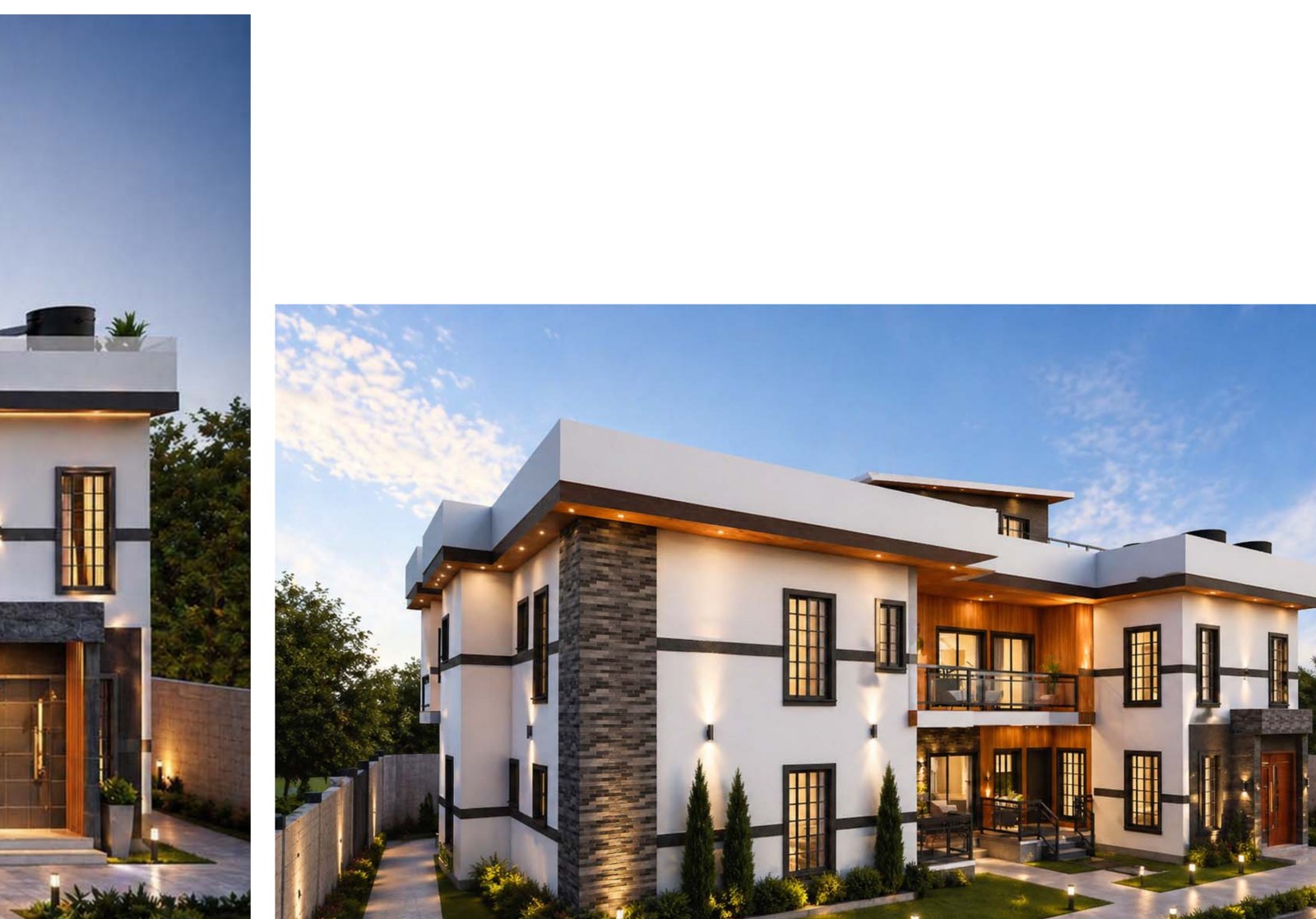 Villa angle view — pool & rear terrace